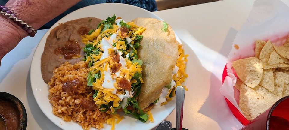 Enchilada and Taco Plate